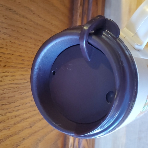 Tim Hortons 16 oz Thermo-Serve Plastic Travel Tumbler - Trees Design - 2012 - Picture 4 of 9